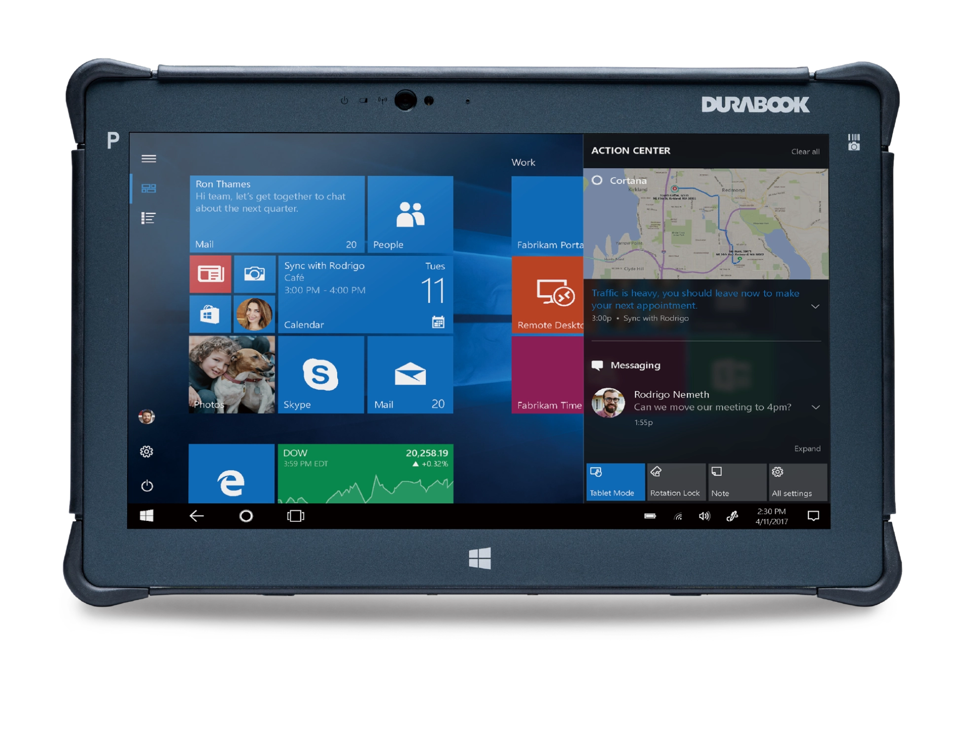 Durabook R11 Tablet Front View Full Width